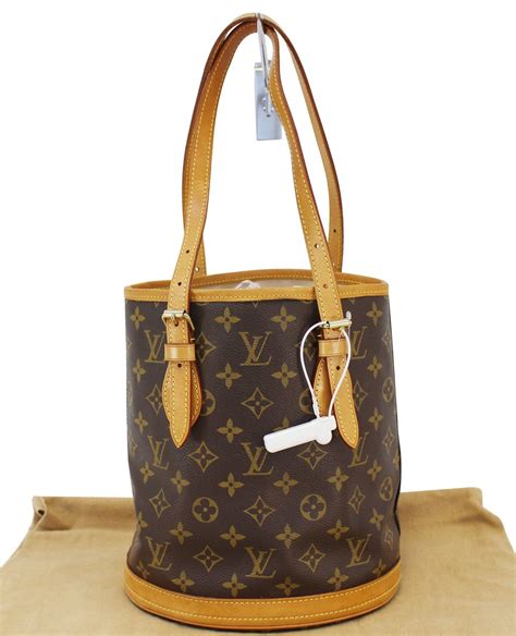 louis vuitton petit bucket bag monogram canvas|louis vuitton pre owned monogram.